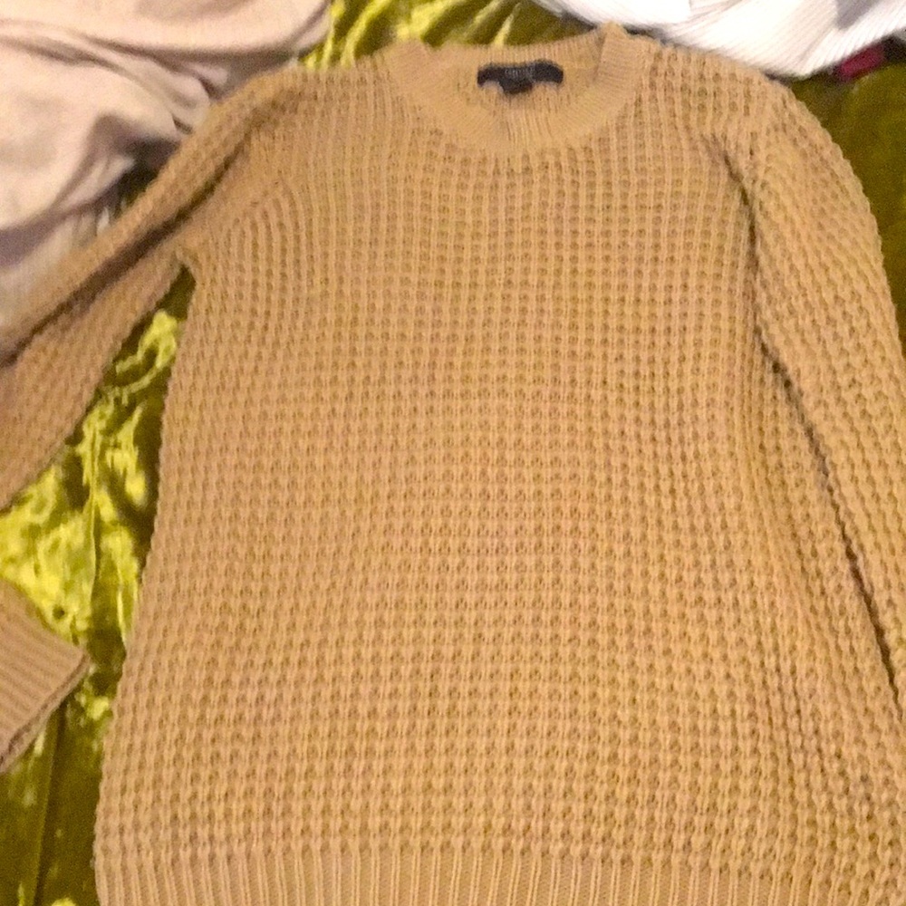 Forever 21 knit sweater light brown color size small